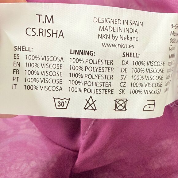 Handmade NKN By Nekane Artisan Tunic Dress With Embroidery & Lace Details, S - Picture 4 of 5